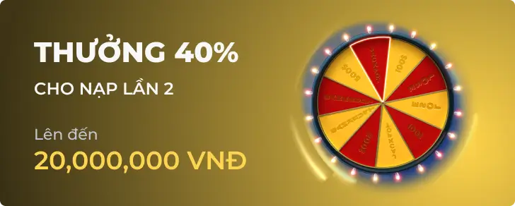 Hình ảnh quảng cáo Thưởng 40%